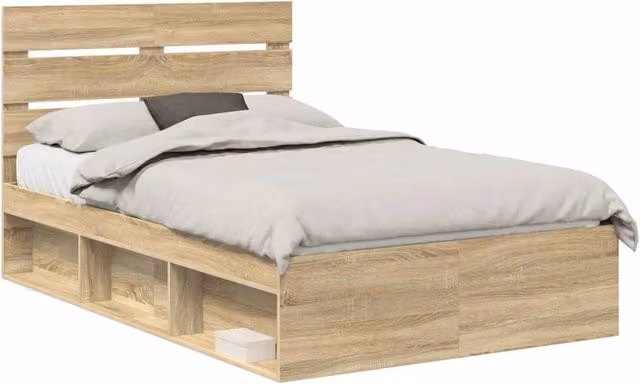 Letto matrimoniale | Letto per adulti | Struttura del letto Sonoma 120 x 200 cm Pino massello