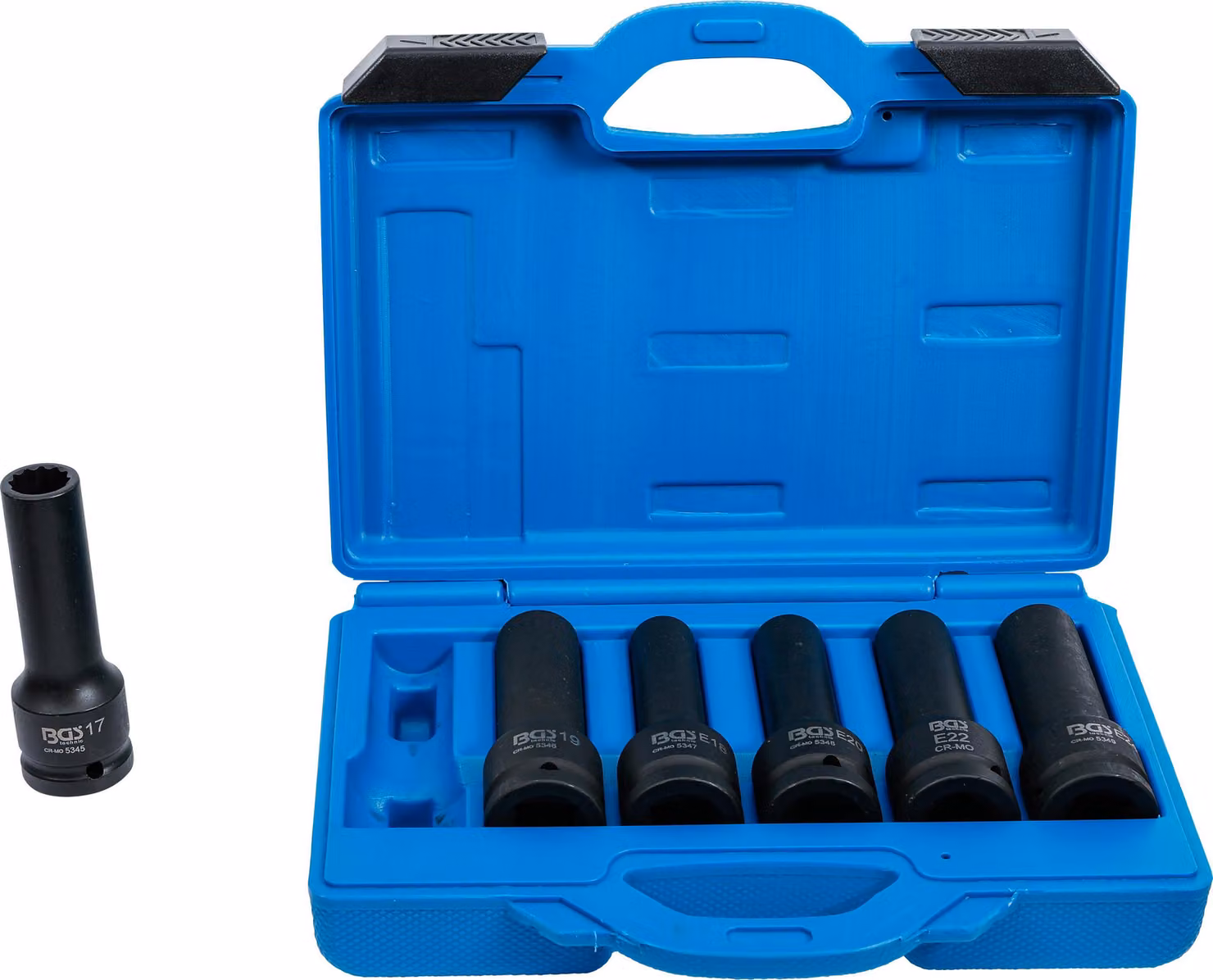 BGS Set di chiavi a bussola con profilo E a dodici unità quadrate 20 mm (3/4") 6 pezzi - 5250