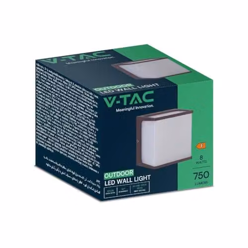 V-TAC Lampada LED da Muro a Lanterna 8W Classica Colore Marrone 3000K IP65