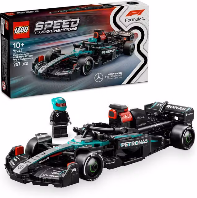 LEGO Speed Champions Auto da corsa Mercedes-AMG F1 W15, 77244, Nero – 3
