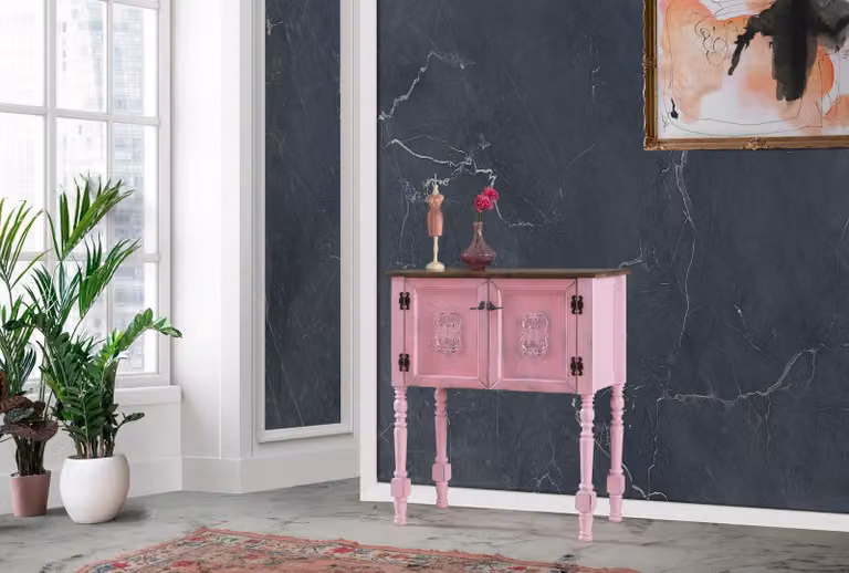 Skye Decor, Ada Dresser - Rosa, Comò, Rosa, 100% MDF, 82 x 92 x 40 cm