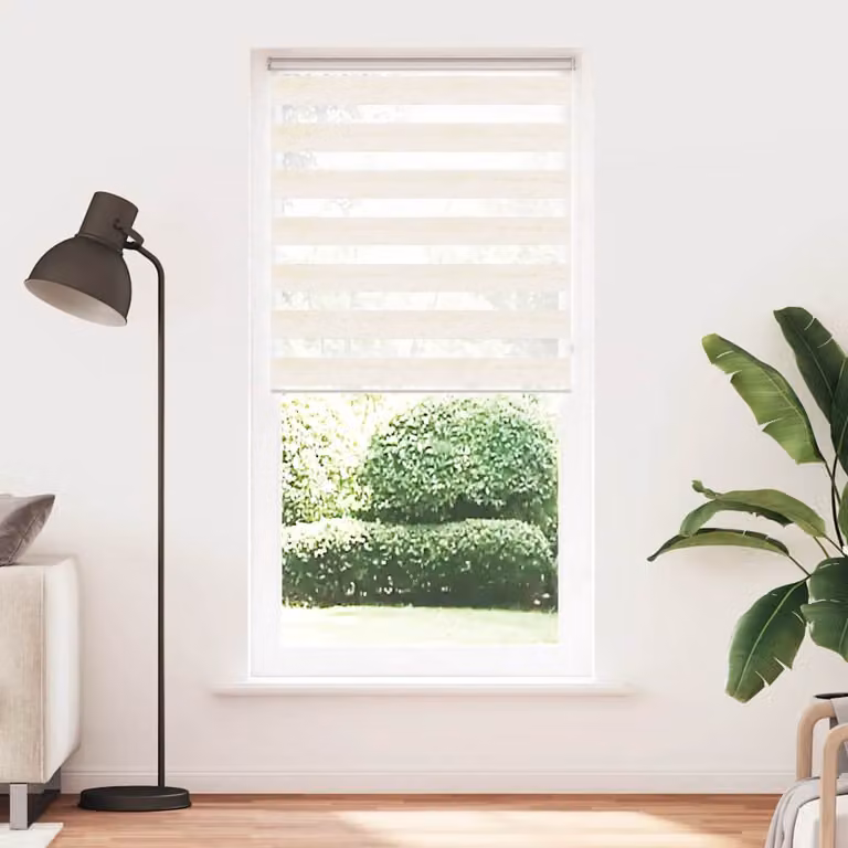 vidaXL Tenda a Rullo Zebra Larghezza Tessuto 100,9 cm Poliestere