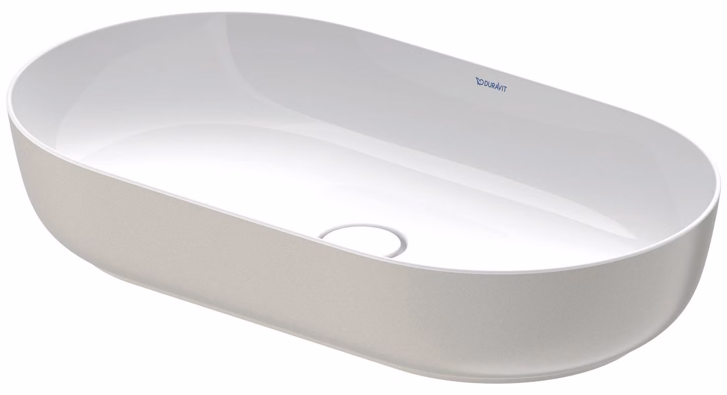 Duravit Luv vasque à poser 70x40cm, sans trop-plein, sans percement pour robinetterie, meulé, 0379702300, 0379702300