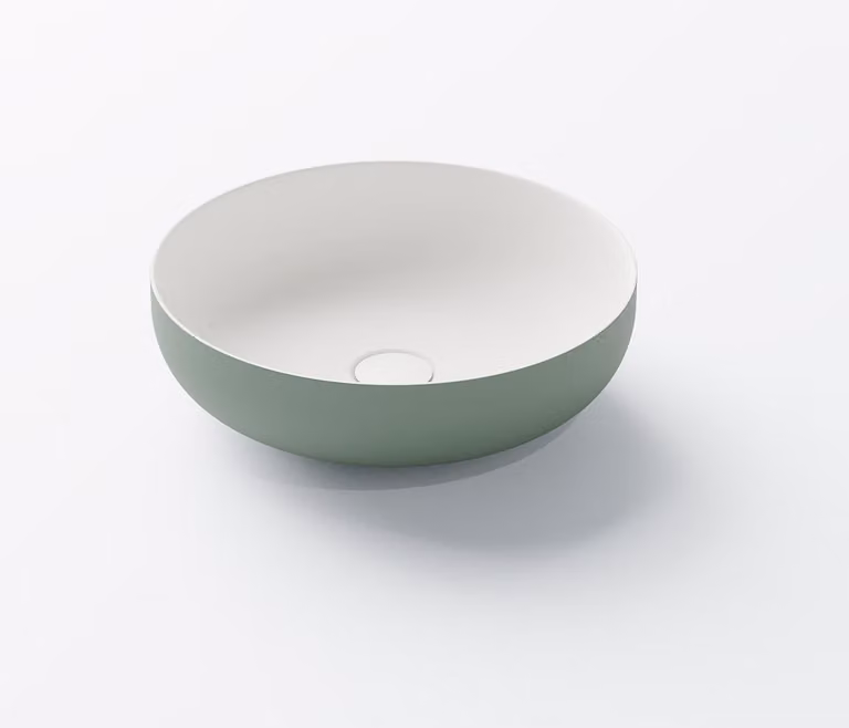 Steinberg Série 440 lavabo à poser, rond, sans trop-plein, 400x400x120mm, SOLIDSurface, 440612009, 440612009