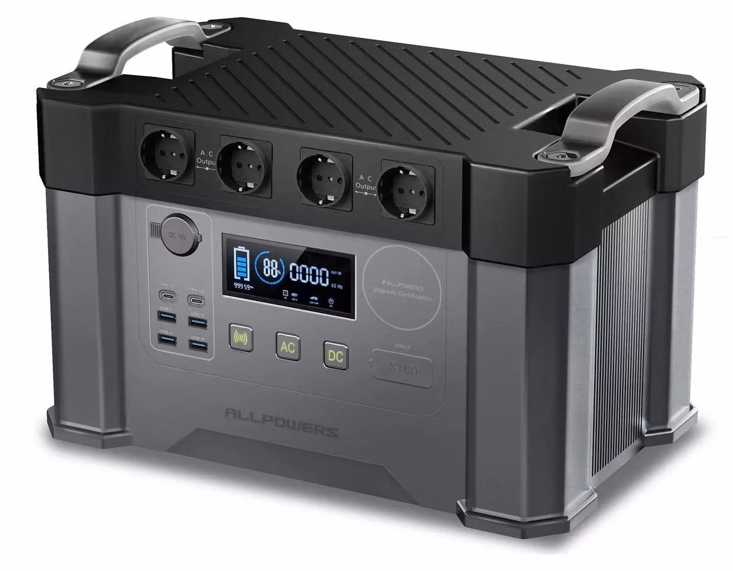 Centralina di alimentazione - Generatore - Gruppo elettrogeno - Power bank - Portatile - 2000W - 1500Wh - Alimentazione di emergenza