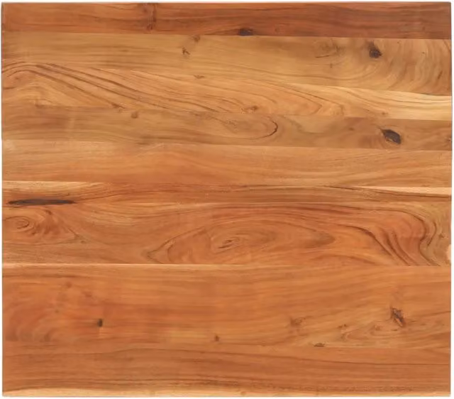 Piano Tavolo 100x80x2,5 cm Rettangolare Legno Massello Acacia 370940