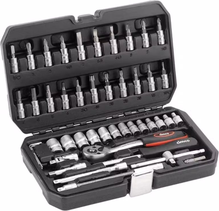 Set di chiavi a bussola Cimco, 45 pezzi, 1 pz.