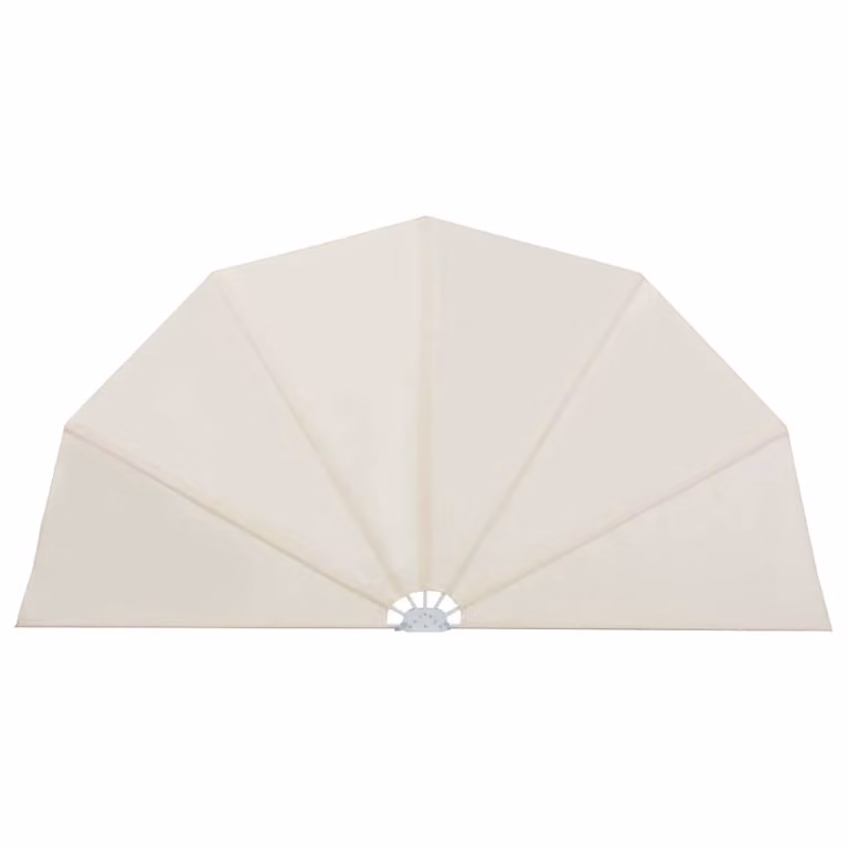 vidaXL Mensola laterale pieghevole per patio crema 200 cm