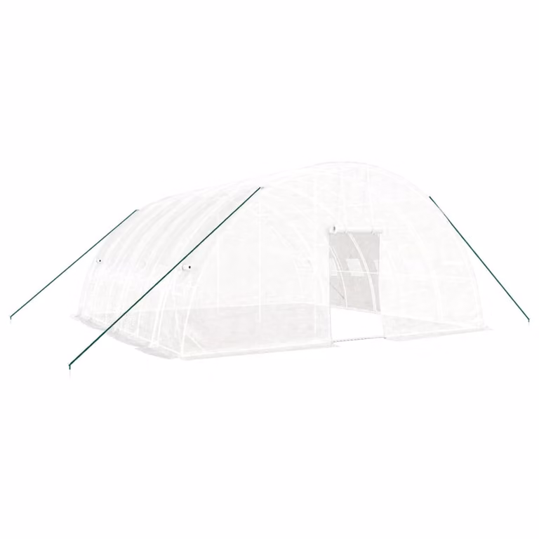 Serra con Telaio in Acciaio Bianco 36 m² 6x6x2,85 m