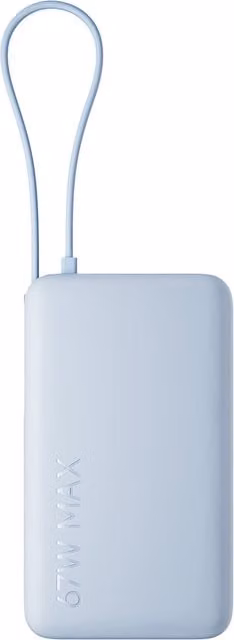 Xiaomi Power Bank con cavo integrato da 67W, 10000mAh, blu