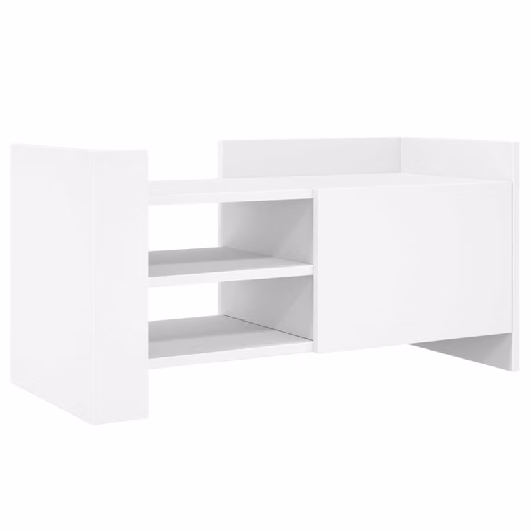 Mobile Porta TV Bianco 80x35x40 cm in Legno Multistrato