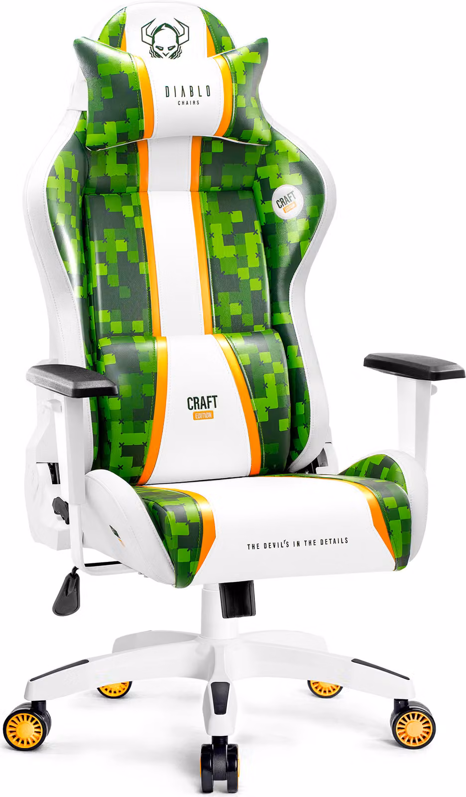 Diablo X-One 2.0 Gaming Chair Sedia da ufficio Braccioli regolabili Design ergonomico Cuscino collo/glutei Dimensione normale Artigianato