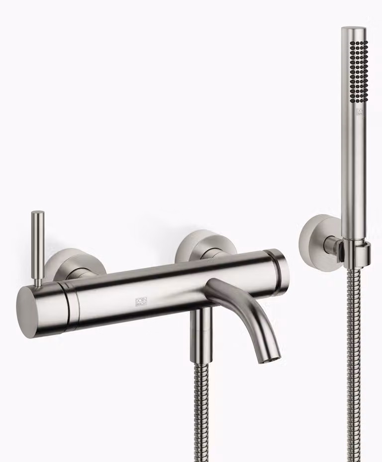 Dornbracht META Mitigeur monocommandé pour bain, pour montage mural, avec flexible de douche, saillie 202mm, 33233660-93, 33233660-93