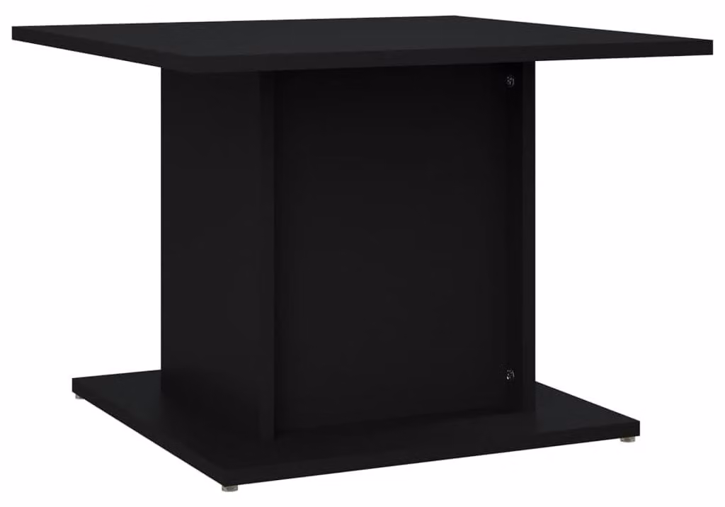 Tavolino da caffè moderno, nero, in legno