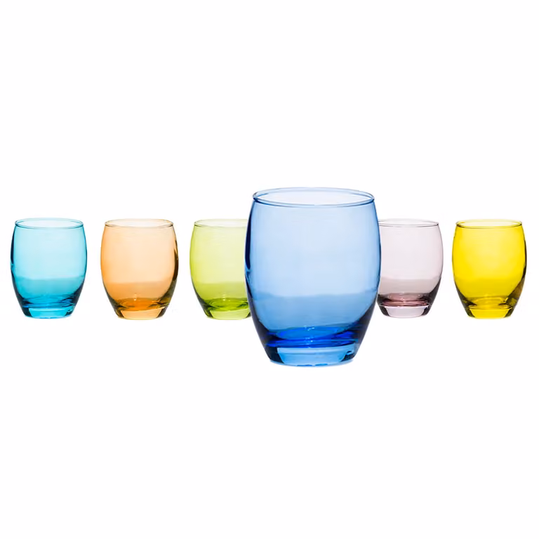 Set di 6 bicchieri da acqua in vetro multicolor Marcelo di Gusto Casa