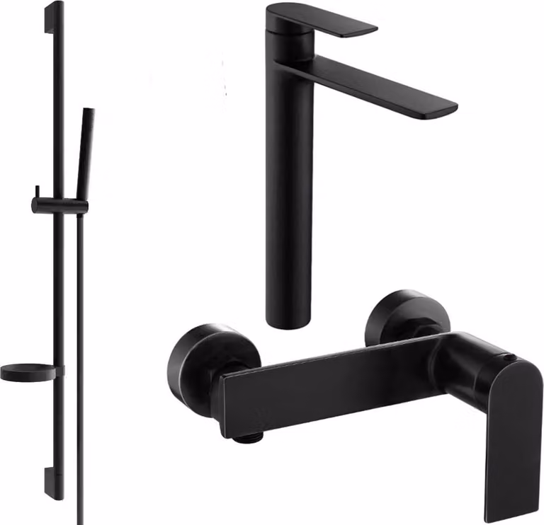 Mexen Zero DS70 set doccia, nero - 71114DS70-70