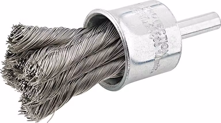 Formato Spazzola a pennello in acciaio inox annodata 6mm 20x29x0,26mm
