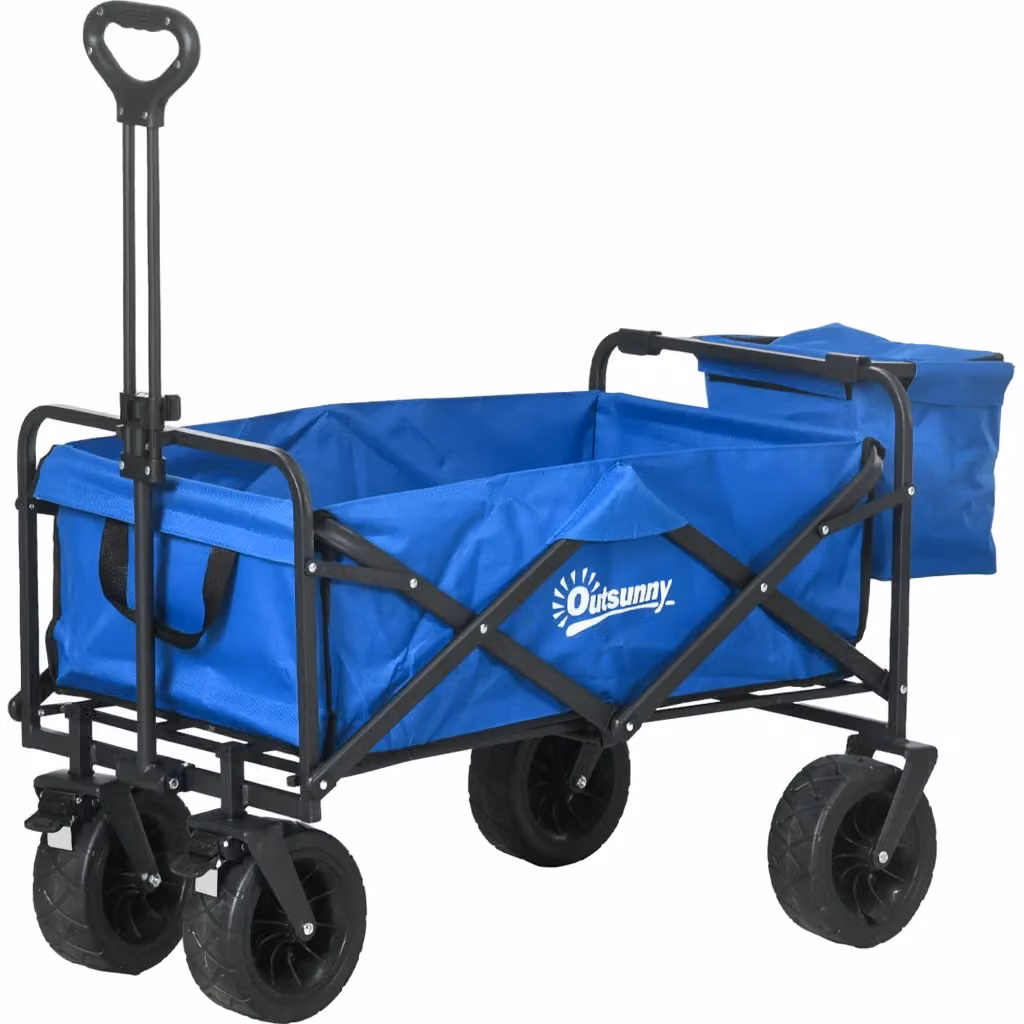 Carrello Pieghevole con Borsa Termica XYLO in Acciaio Blu con Manico Regolabile – 2