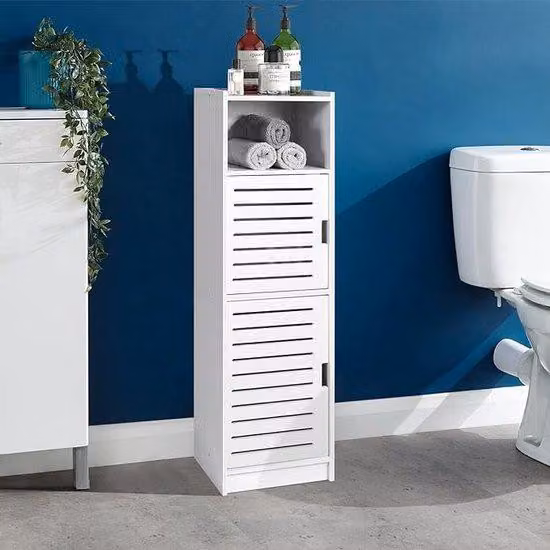 Mobiletto da bagno 20 x 24 x 74 cm - Resistente all'acqua, pratico