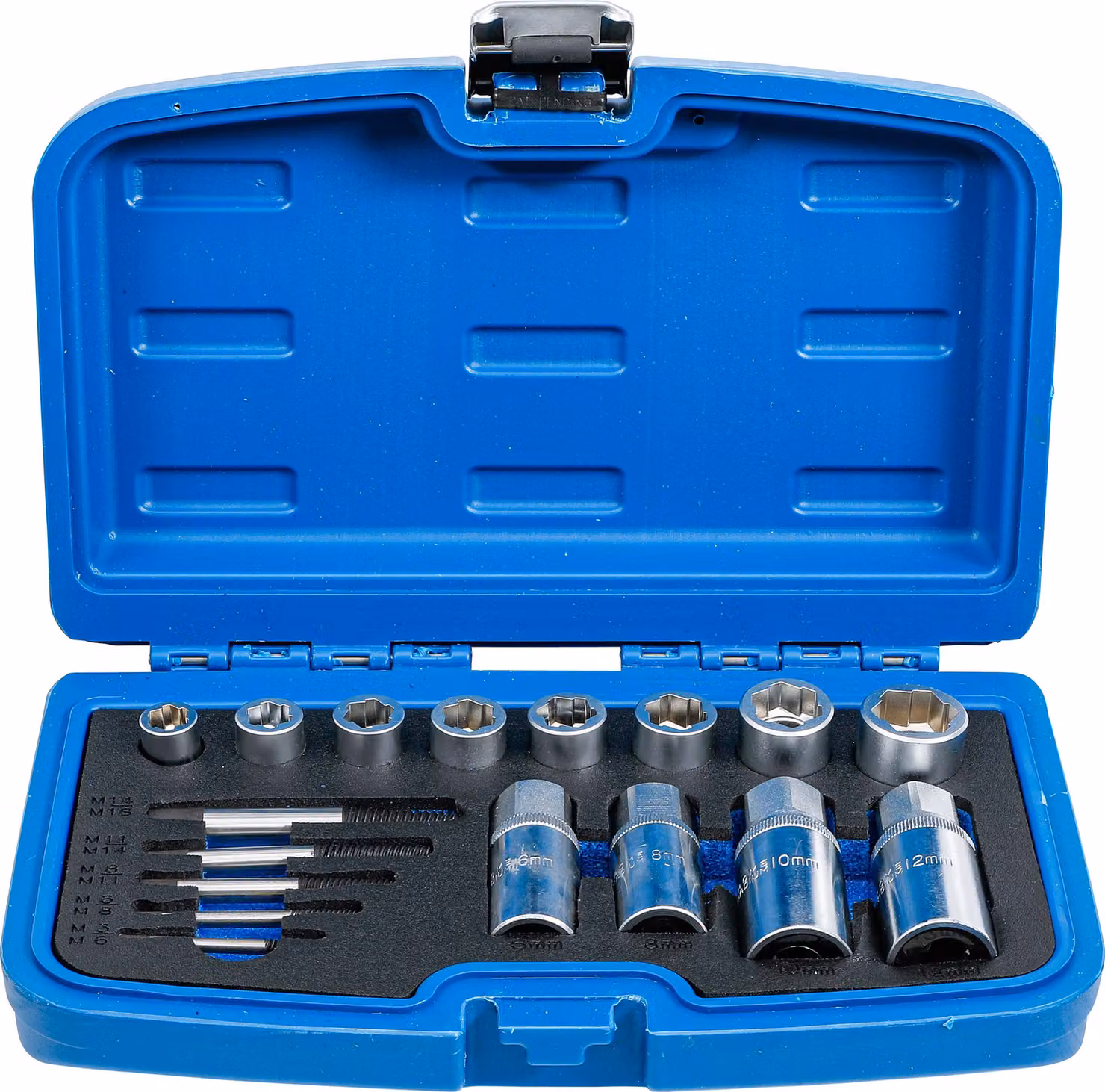 Set di svitatura BGS per viti, dadi e prigionieri 17 pz - 8378