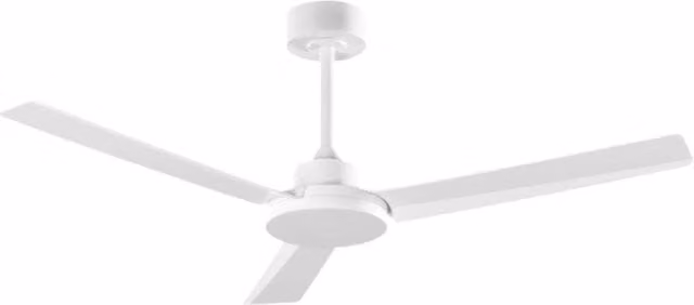 Ventilatore da Soffitto con Luce LED Integrata, Motore DC 30W, Diametro 132 cm, Bianco, Telecomando Incluso, 6 Velocità, Timer - Perenz