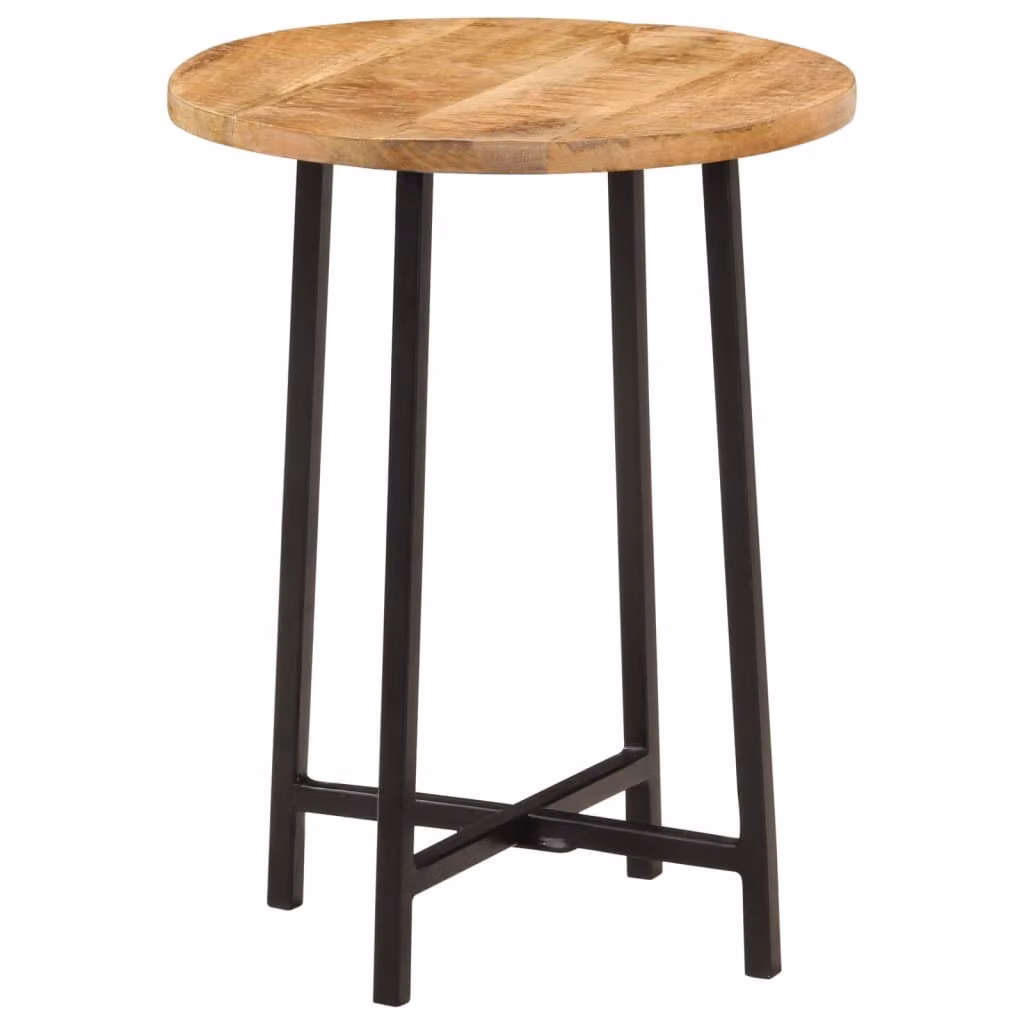 Maison Exclusive - Tavolino da caffè 35x35x45 cm, in legno massello di mango e ferro