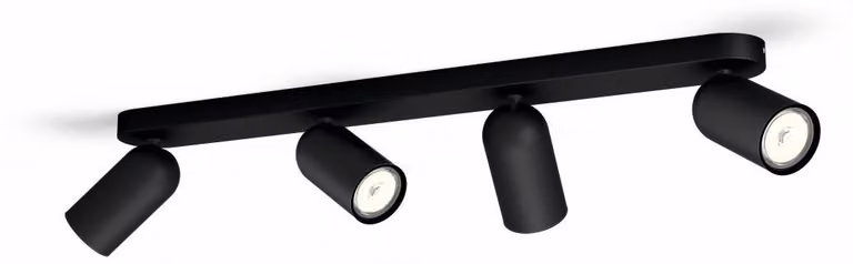 [Philips myLiving 5058430PN Punto luce Nero Punto luce con superficie Adatto per uso interno GU10