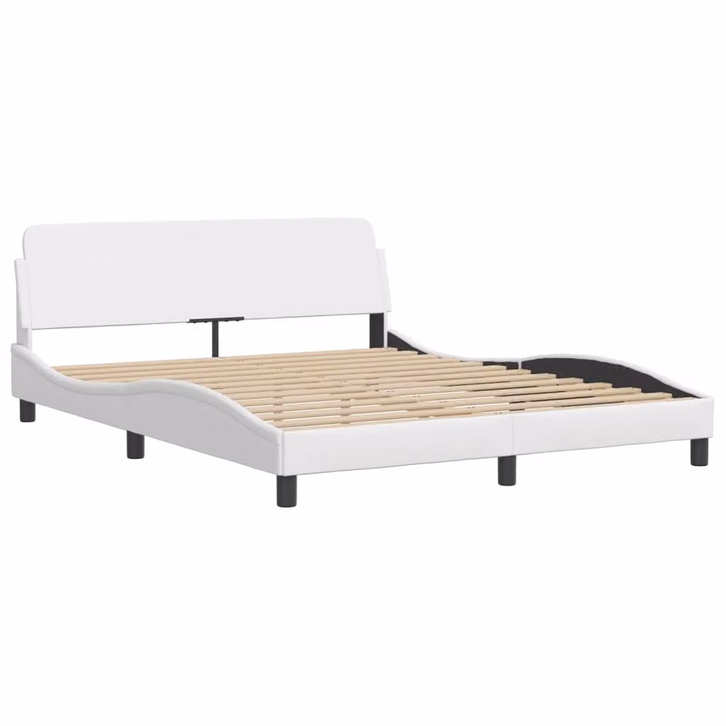 Giroletto Dover Bianco 160x200 cm in Pelle finta