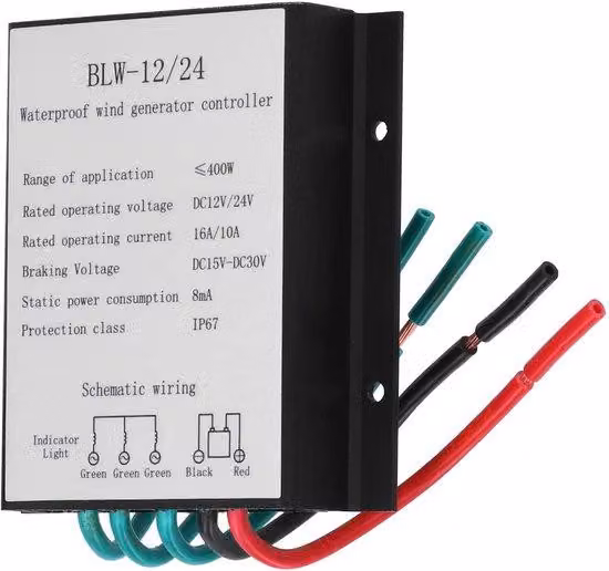 Generatore eolico da 400 W, in alluminio, resistente all'acqua
