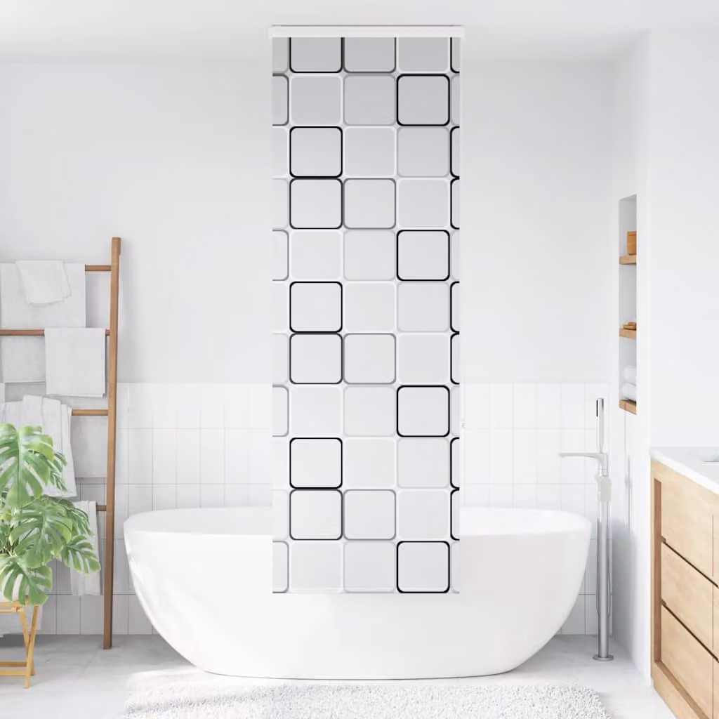 vidaXL Tenda a Rullo per Doccia Cassonetto 80x240 cm Larghezza Tessuto