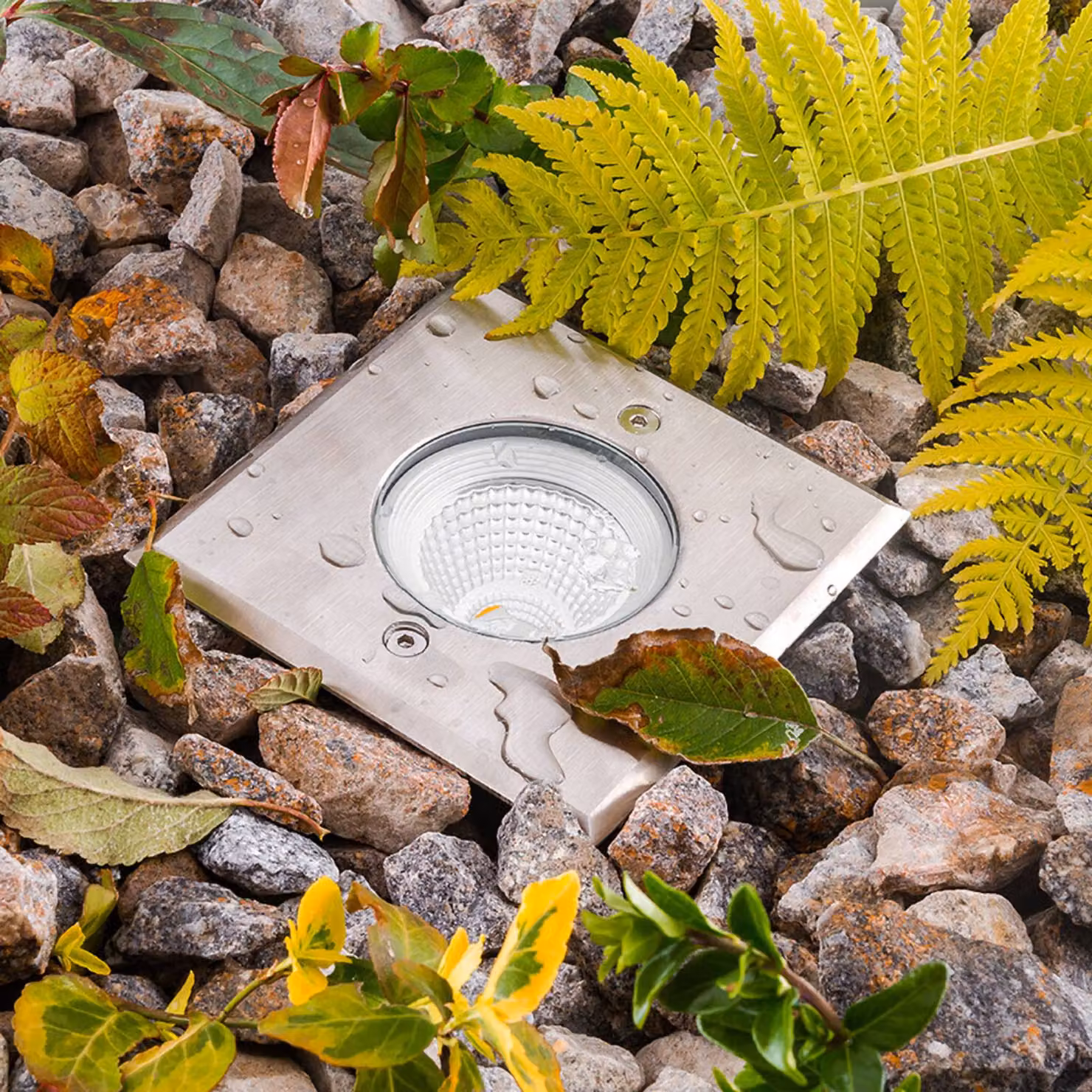 EVN Meerkat Lampada da incasso a pavimento, angolare, 6W, Alluminio / Grigio / Zincato, Alluminio, Faretto da incasso da terra