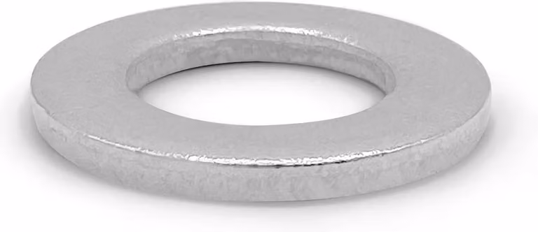 Rondelle piatte per viti metriche M6 - Set di 100 pezzi, rondelle piatte in acciaio inossidabile conformi alla norma DIN 125 - Diametro interno 6,4 mm, diametro esterno 12 mm