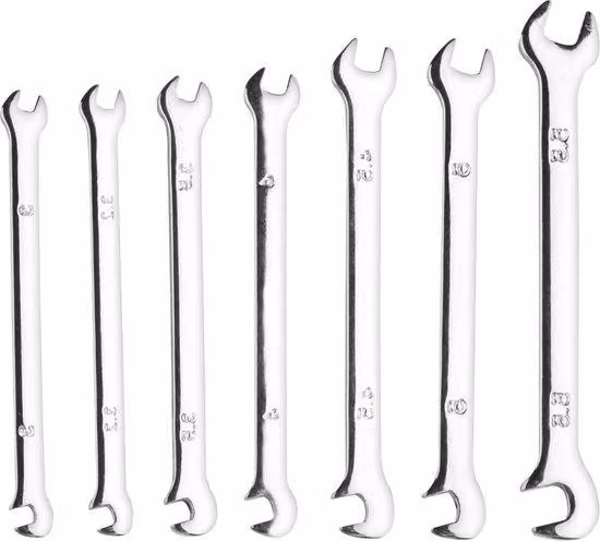 Set di mini chiavi a bussola, 7 pezzi, 3-5,5 mm