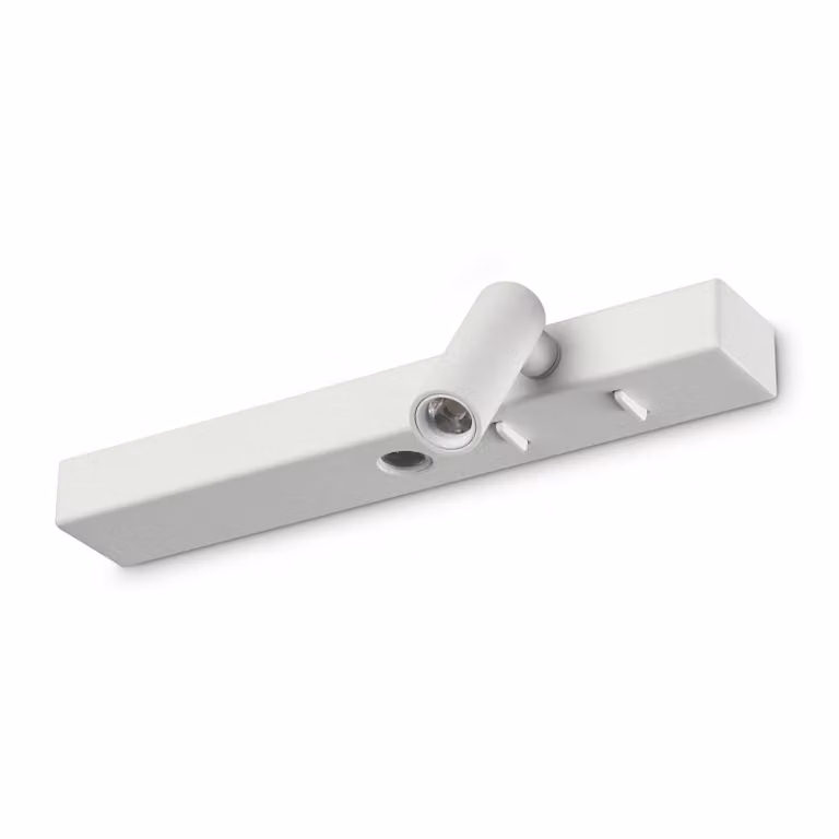 IDEAL LUX Applique da parete a LED Bonne Nuit 2, Bianco / Opale, Soggiorno / Sala da pranzo, Metallo, Moderno, Applique a LED