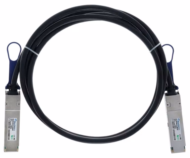 BlueOptics QSFP28-DAC-5M-MT-BL Cavo InfiniBand nero (QSFP28-DAC-5M-MT-BL)