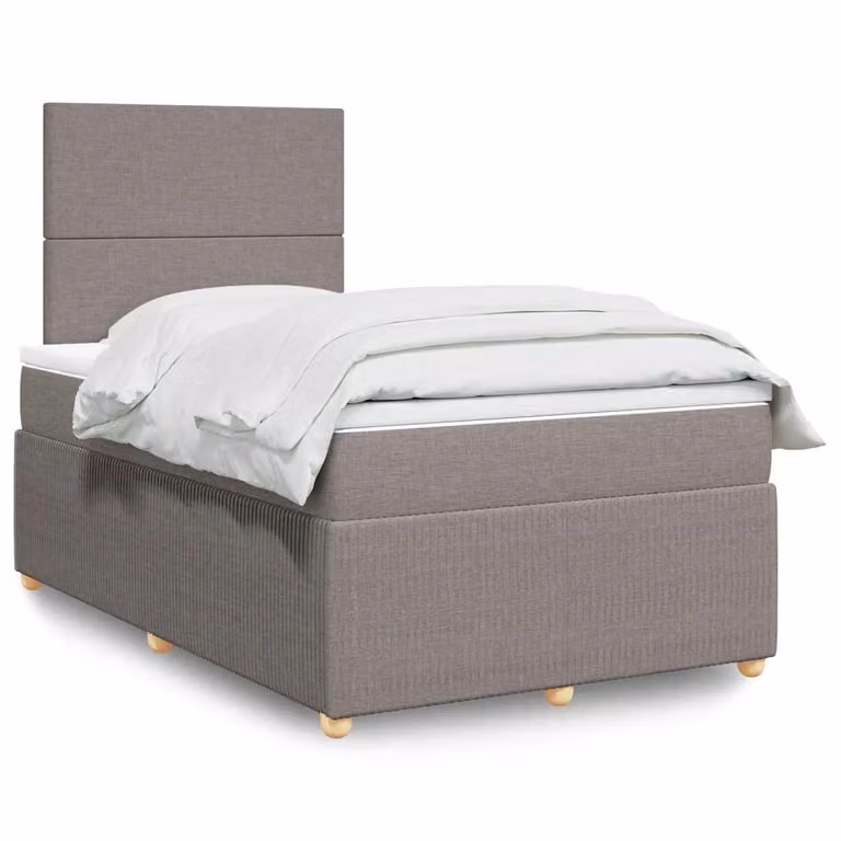 vidaXL Giroletto a Molle con Materasso Ibrido in Tessuto, L/P: 120 x 200 cm