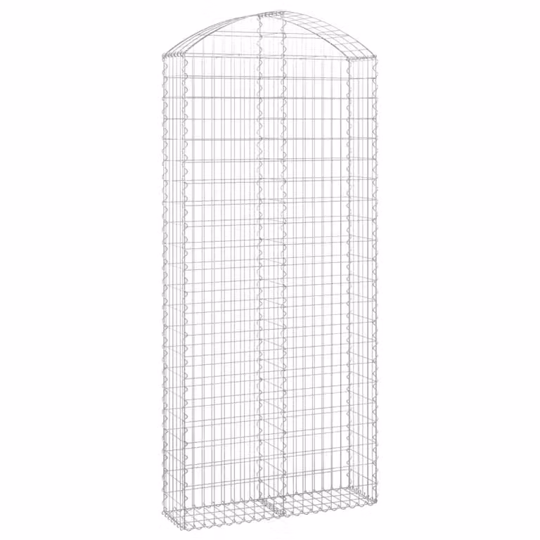 Cesto Gabbione ad Arco 100x30x220/240 cm Ferro Zincato