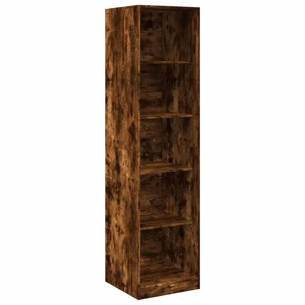 Armadio a muro vidaXL in legno marrone con ante a battente e ripiani interni L/P/H: 50 x 50 x 200 cm – 2