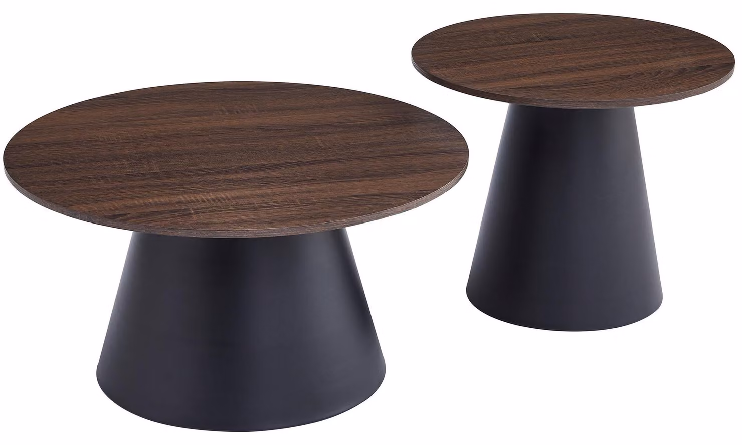 Selsey Lunnea - Set di tavolini, noce, 80 cm