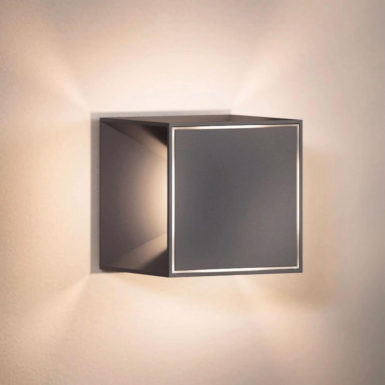 Sigor Nutalis mini lampada da tavolo LED, grafite, IP54, dimmerabile mini,, Alluminio / Grigio / Zincato, Soggiorno / Sala da pranzo, Alluminio