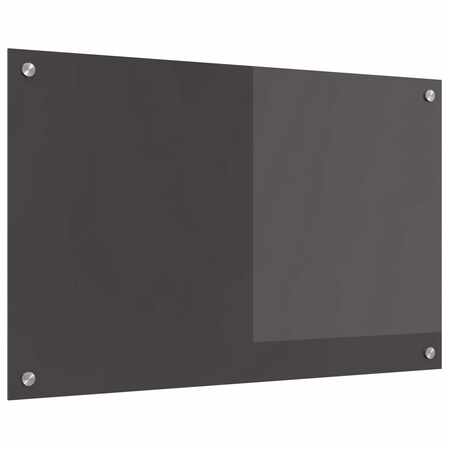 Schienale da cucina vidaXL in vetro temperato Grigio scuro L: 80 cm, P: 50 cm
