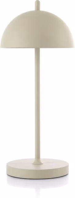 Lampada da tavolo ricaricabile LED dimmabile in metallo beige per esterno e interno – 1