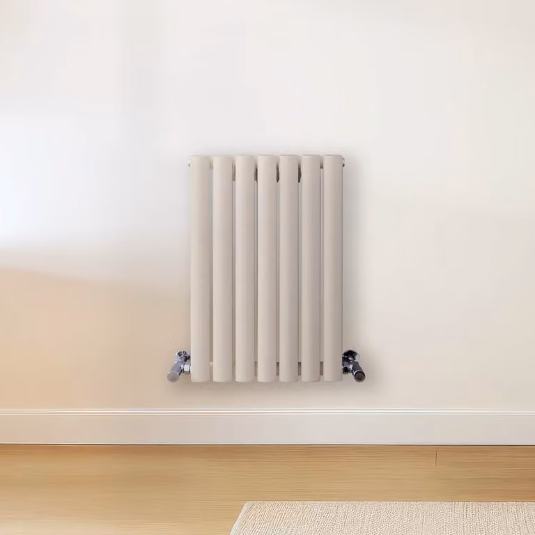 Radiatore di Design Orizzontale Bianco (Pearl Bianco) - 600mm x 413mm - Pannello Doppio  - Revive