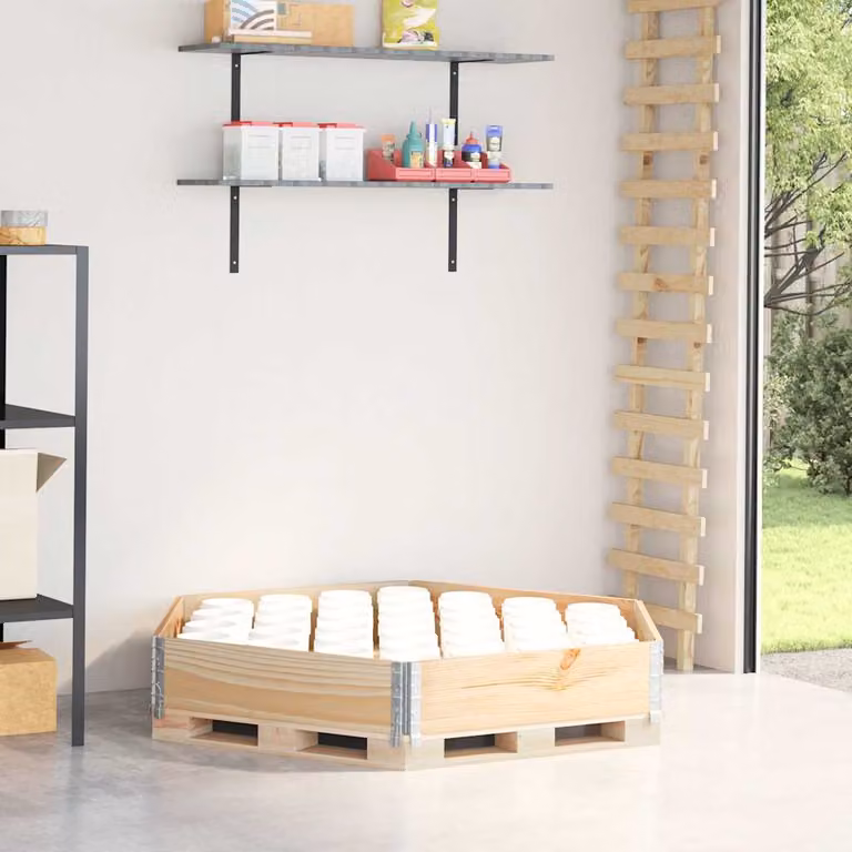 Fioriera Rialzata Esagonale vidaXL in Legno di Pino Marrone L: 160 cm, P: 160 cm
