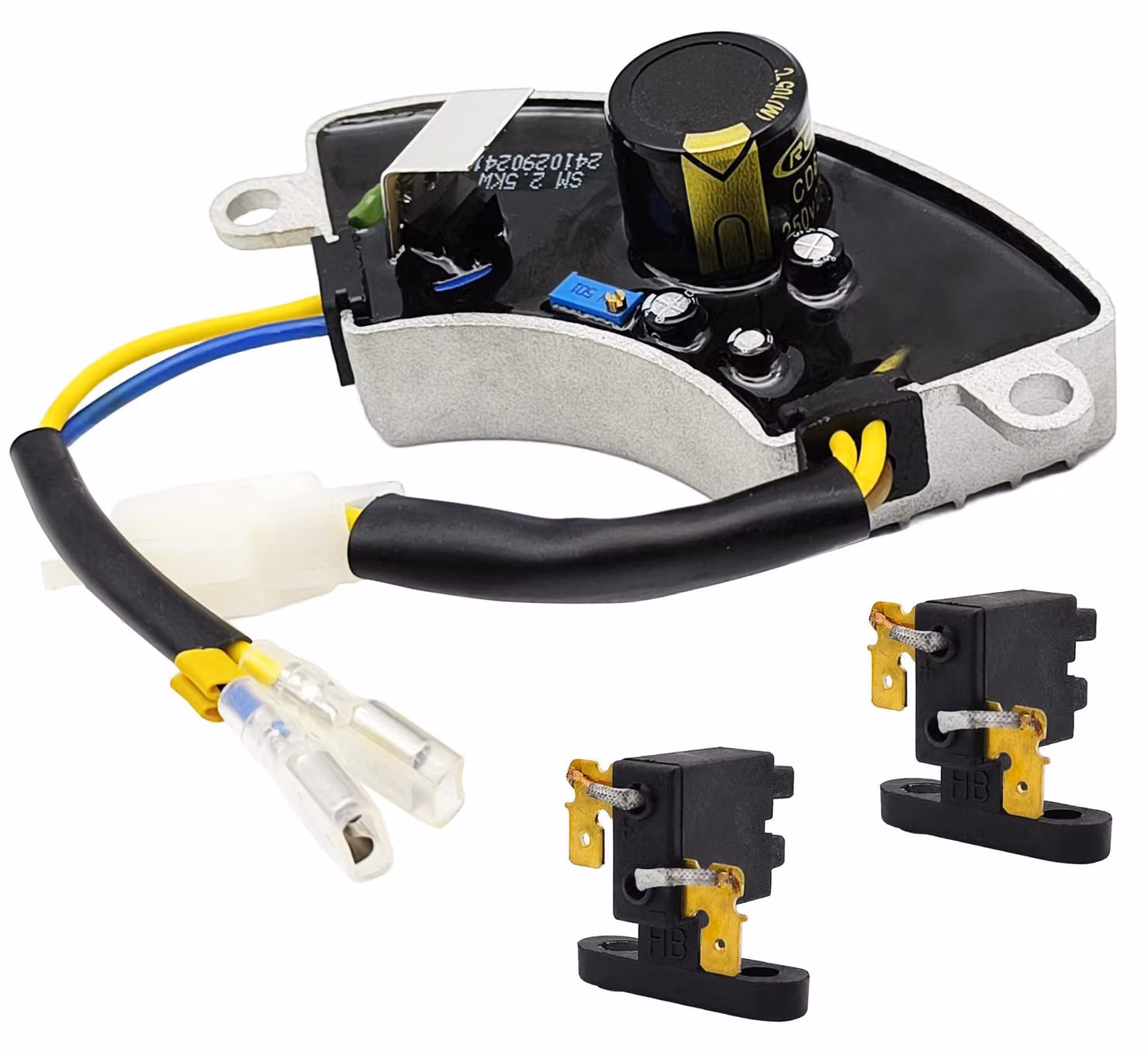 Regolatore automatico di tensione (AVR) per generatori, 250V, 220μF, adatto per generatori da 2500 a 4500 Watt