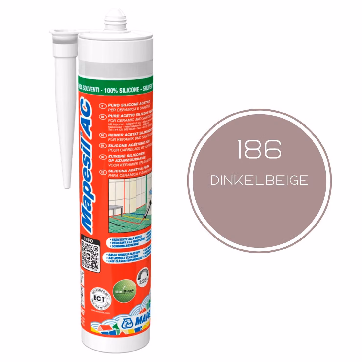 Silicone Mapei Mapesil AC 189 farro 310 ml