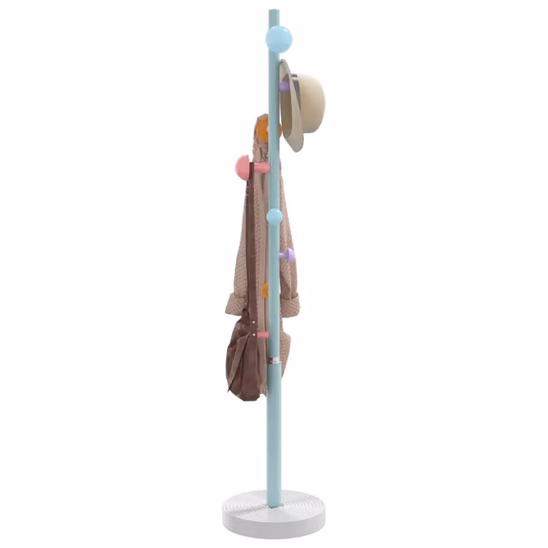 Appendiabiti vidaXL Blu in Metallo Verniciato con Ganci Distribuiti Altezza: 172 cm