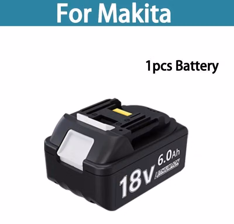 Batteria agli ioni di litio da 18 V - Batteria di ricambio per utensili a batteria/idropulitrici - Ricaricabile - Senza caricabatterie - Solo batteria - Blu