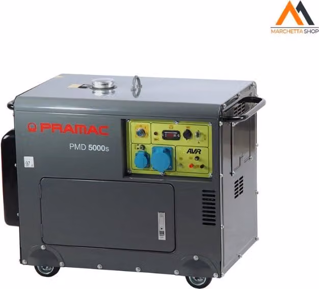 Generatore Diesel Pramac PMD 5000 S da 5000 Watt Grigio con Protezione IP44