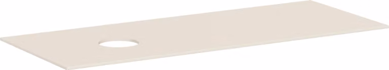 hansgrohe Xevolos E Console 1370/550 avec découpe à gauche pour vasque à poser sans trou de robinetterie, 54333780, 54333780